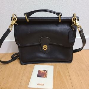 Vintage Coach Black Willis Crossbody 9927 Purse
